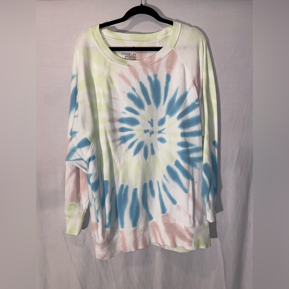 Women’s Tie Dye Crewneck in XL